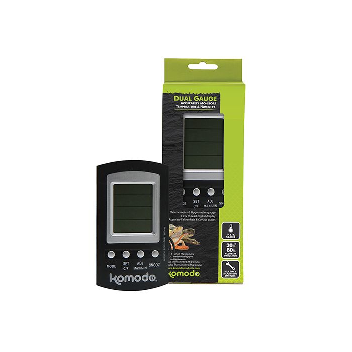 Komodo Combined Digital Thermometer & Hygrometer | Bugnut Limited